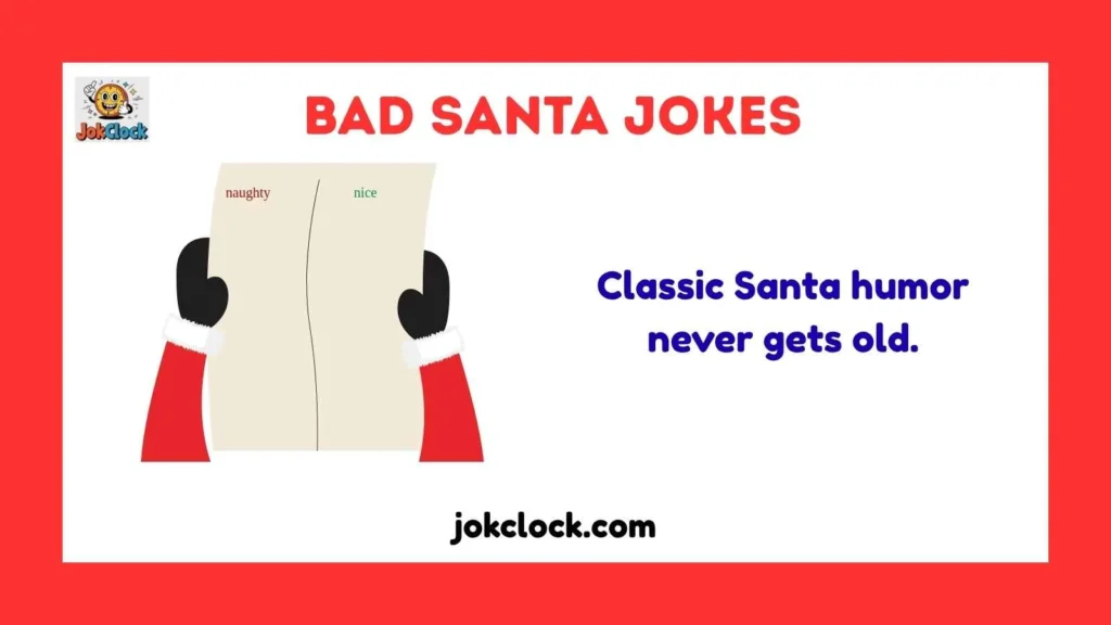 Santa Jokes for  older people